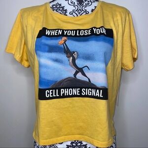 Disney Lion King Shortsleeved Cropped Graphic Tee*